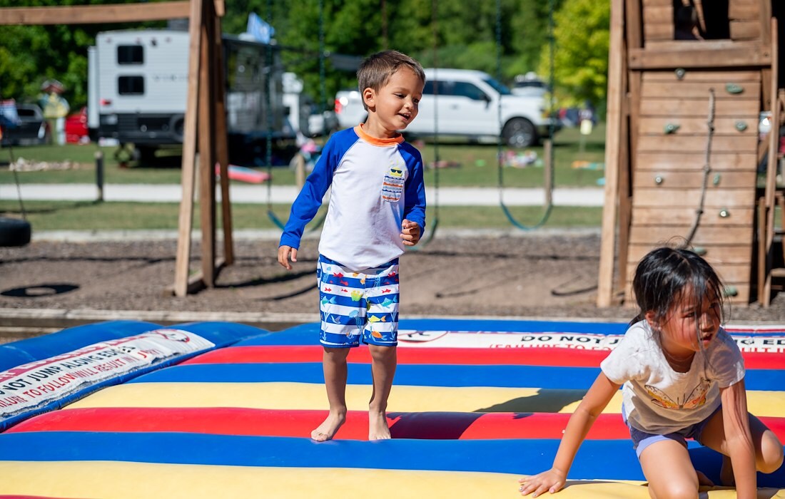 Jump Pad at Jellystone Park™ Sturgeon Bay