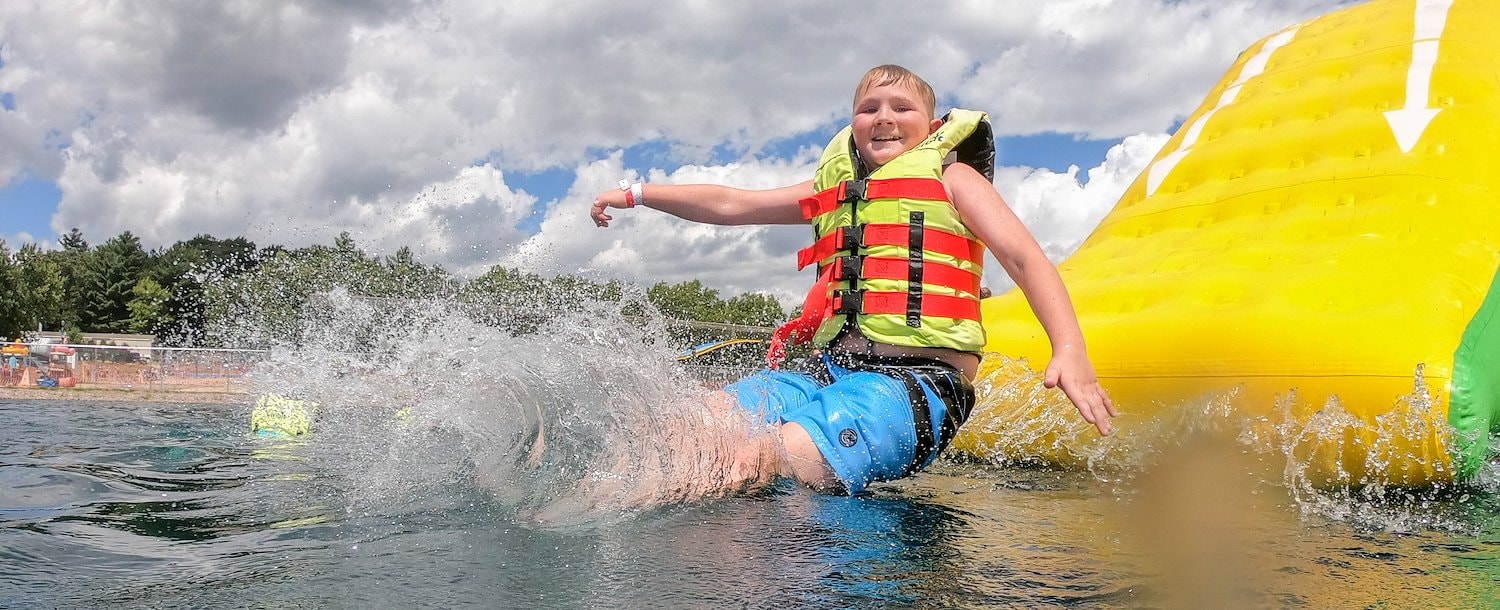 Floating Obstacle Course at Jellystone Park™ Warrens