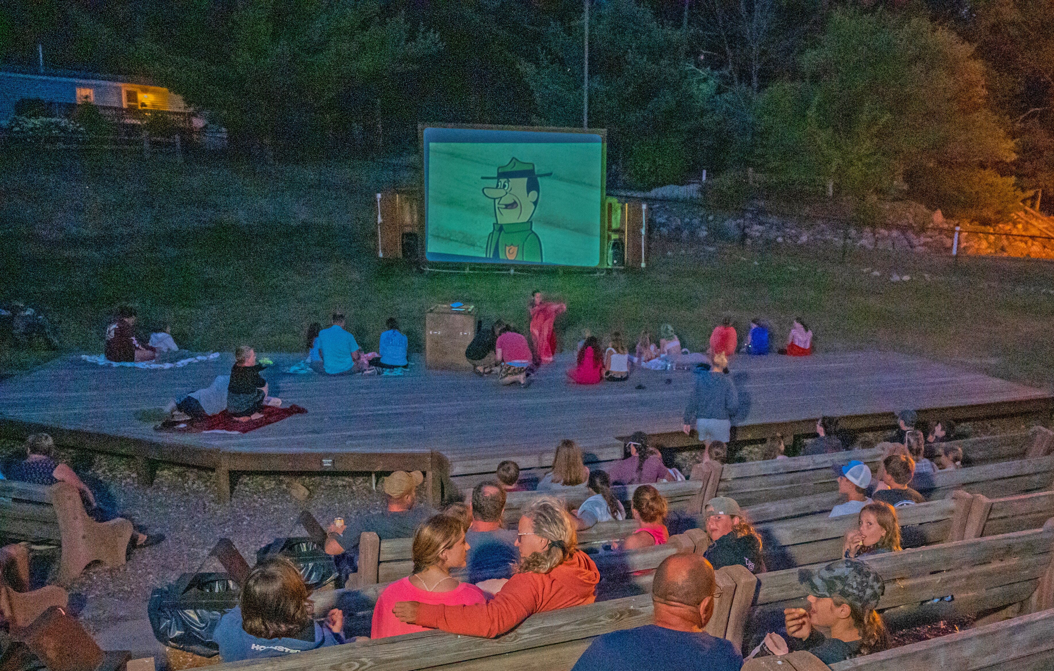 Outdoor Movie Theater at Jellystone Park™ Warrens
