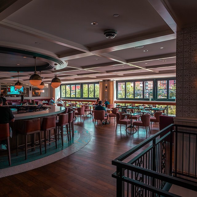 Interior view of ROSE Town Kitchen & Bar, the on-site restaurant