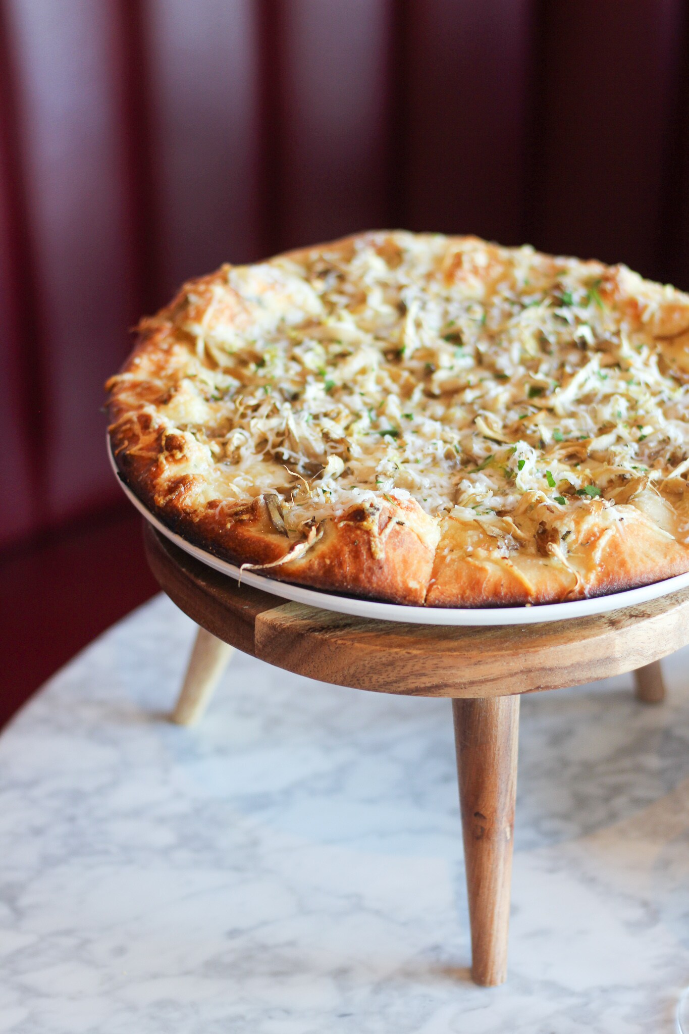Signature craft pizza at ROSE Town Kitchen & Bar, Boston Downtown