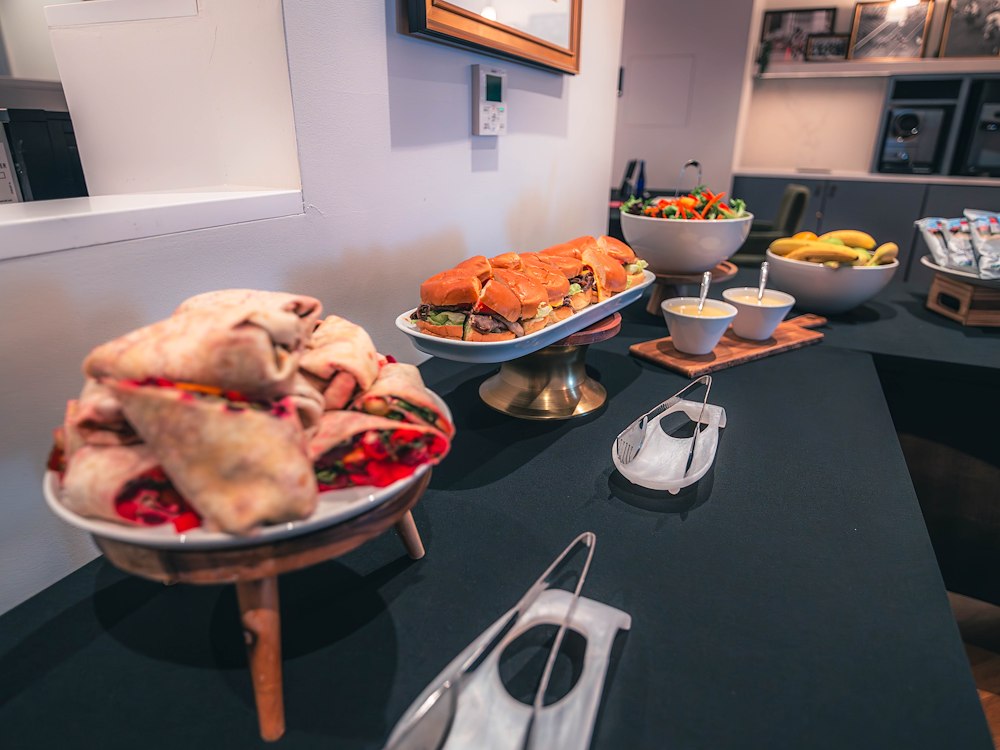 prefunction buffet set at Canopy by Hilton Boston Downtown