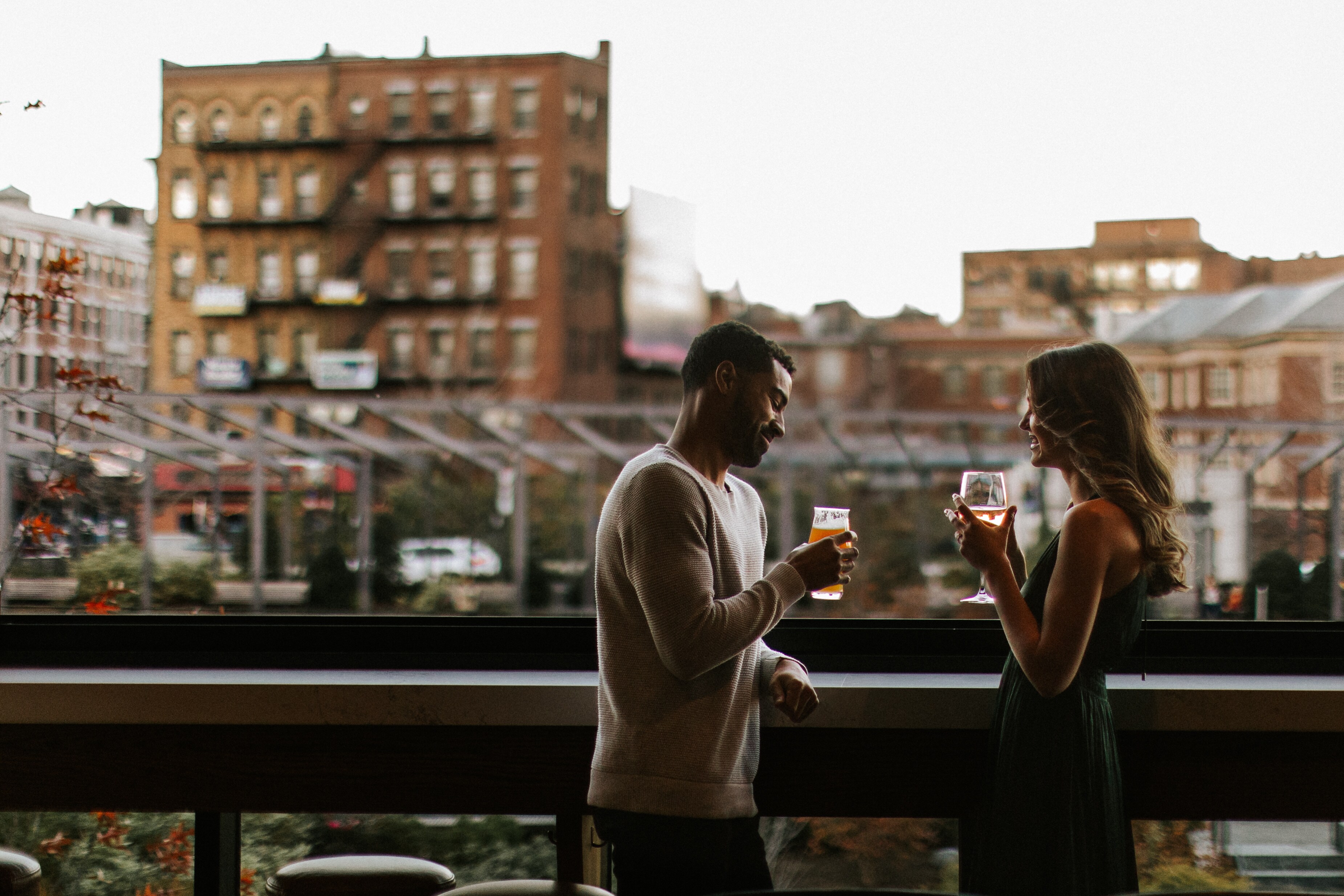 Couple enjoying drinks at Canopy by Hilton Boston Downtown, MA