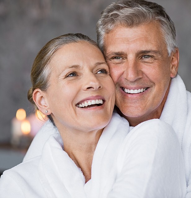 Mature couple enjoying a spa getaway at Canopy by Hilton Boston Downtown, MA.