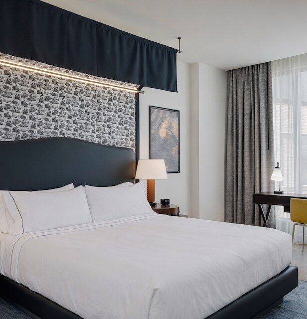 Guest room with sofa at Canopy by Hilton Boston Downtown, MA. - 2