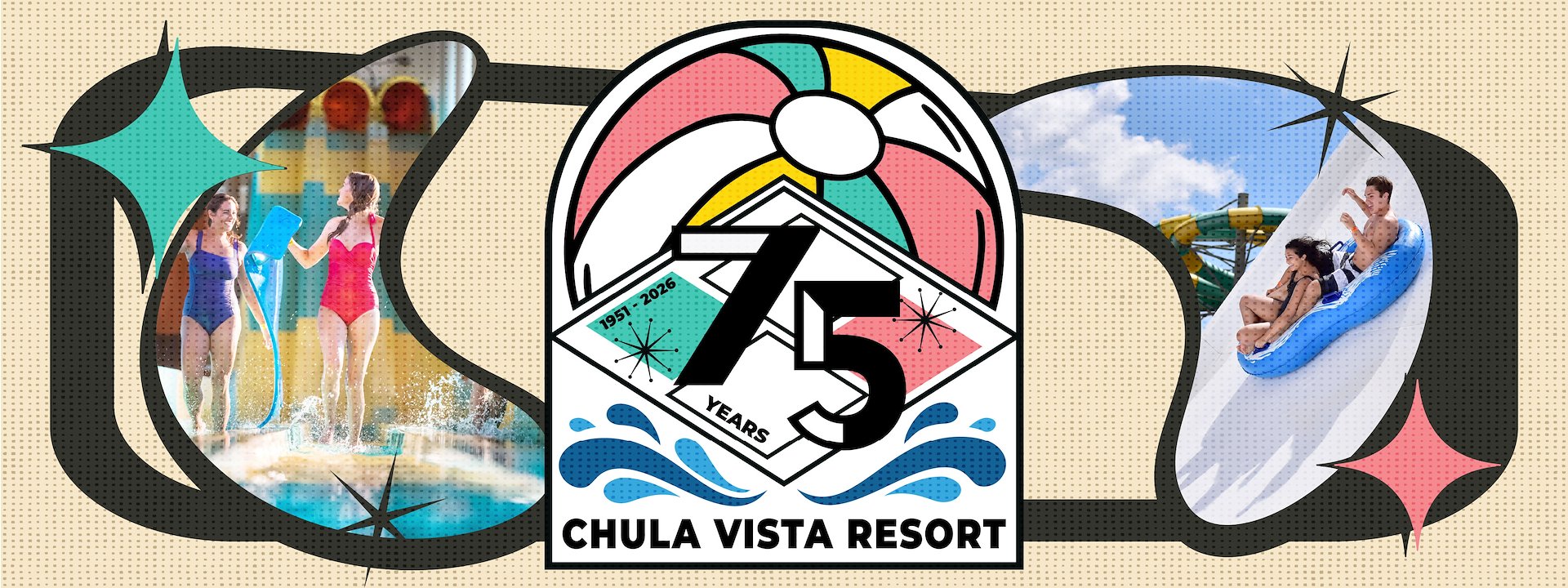 Celebrate 75 years of family memories at Chula Vista Resort, where every moment is filled with joy and excitement.