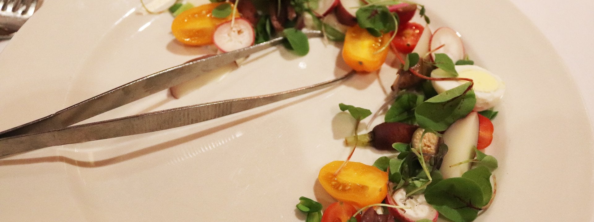 A plate with a knife and fork on it, Chula Vista Resort, Wisconsin Dells, Wisconsin