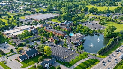 Landscape view of Ohioan Hotel, Lewis Center