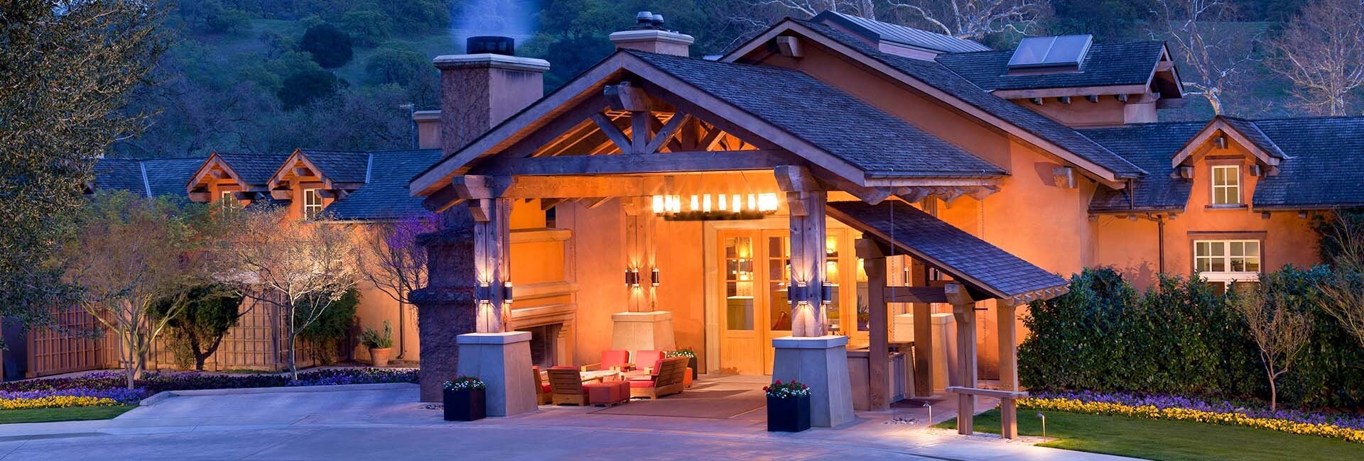 Sunset view of cordevalle in USA