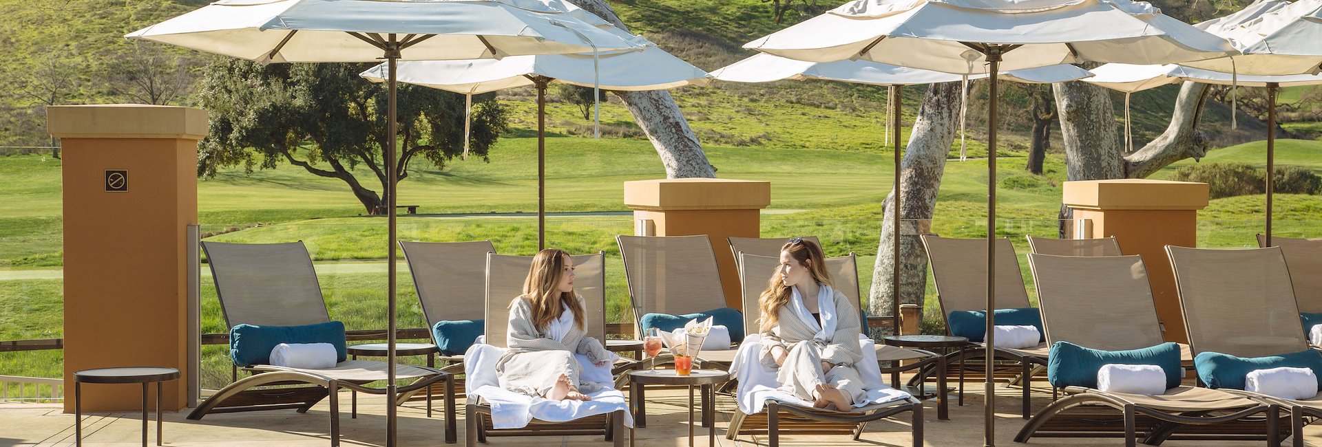 Two glasses with girls at Cordevalle USA