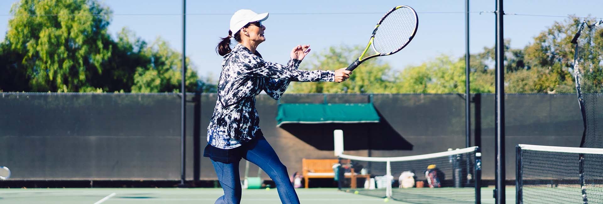 Girl Playing Tennis at CordeValle