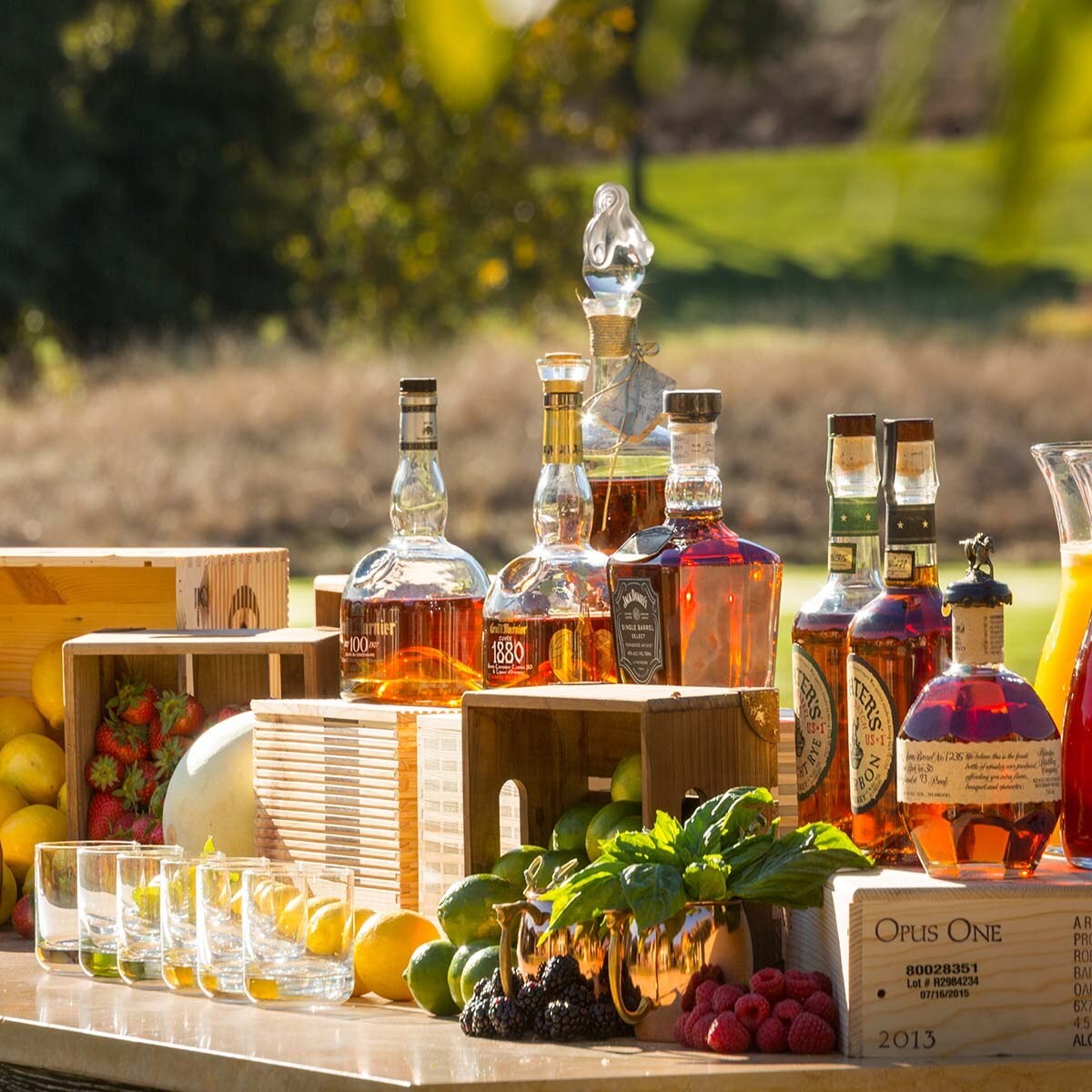 Drinking Table for Guest at CordeValle