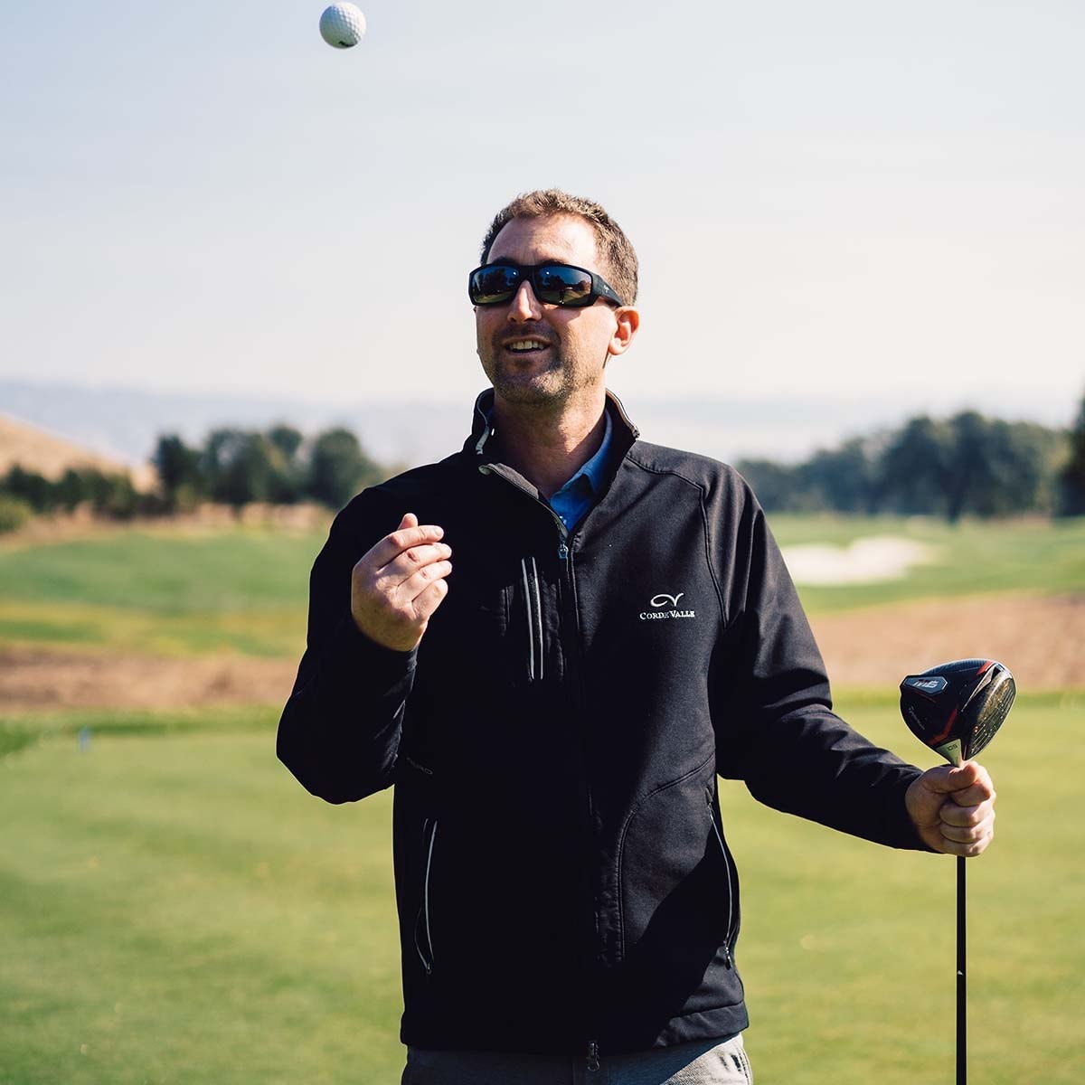 Golf Coach on field at cordevalle USA