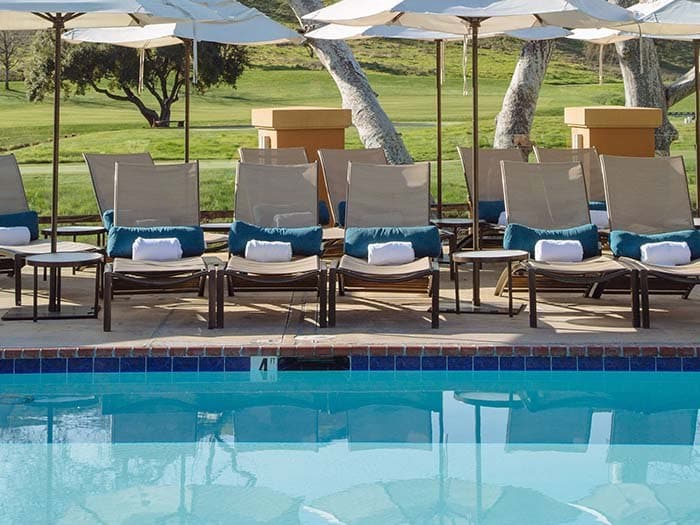 Outdoor Swimming pool at cordevalle, San Martin, USA