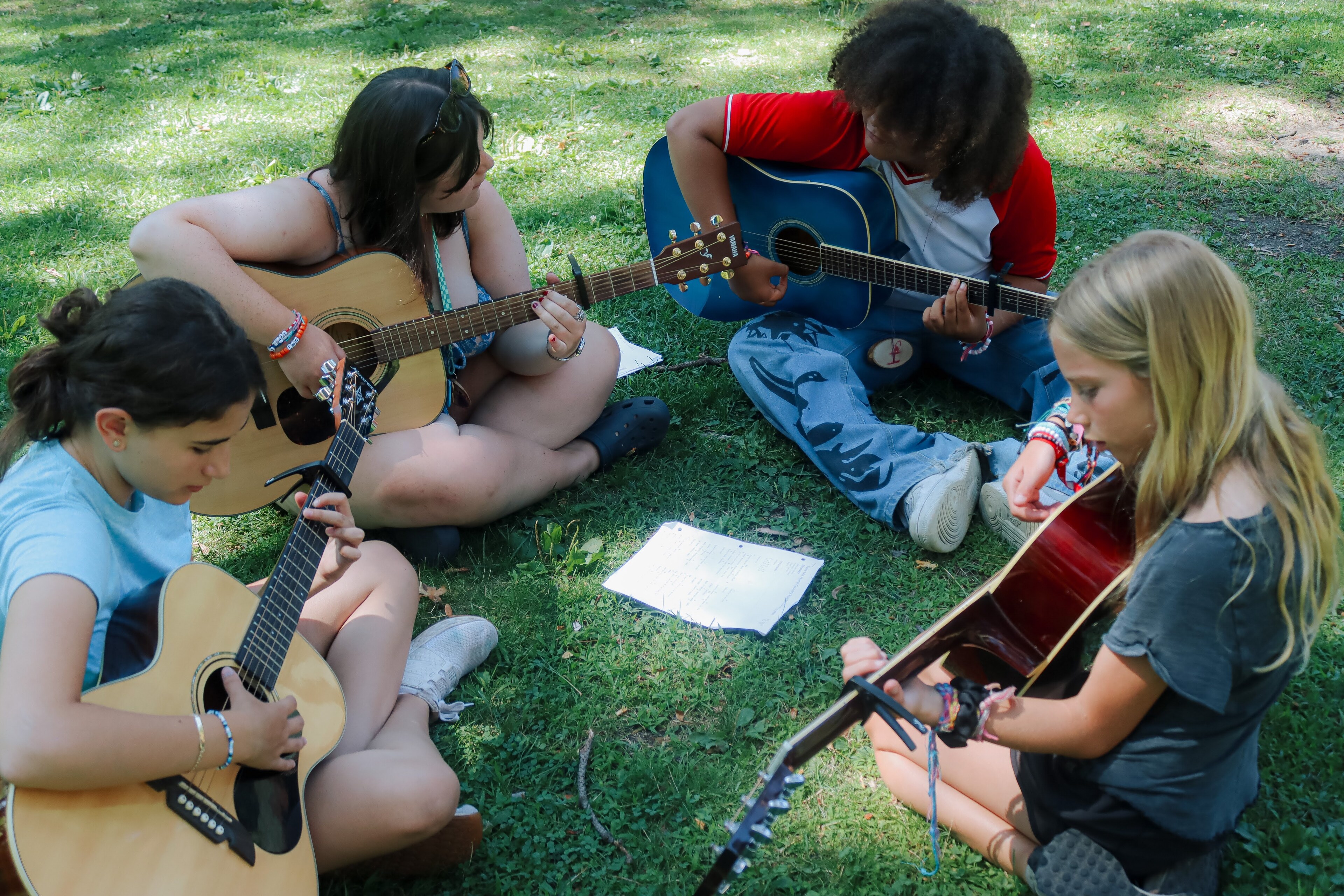 Guitar at Camp Lincoln and Camp Hubert Nisswa Minnesota