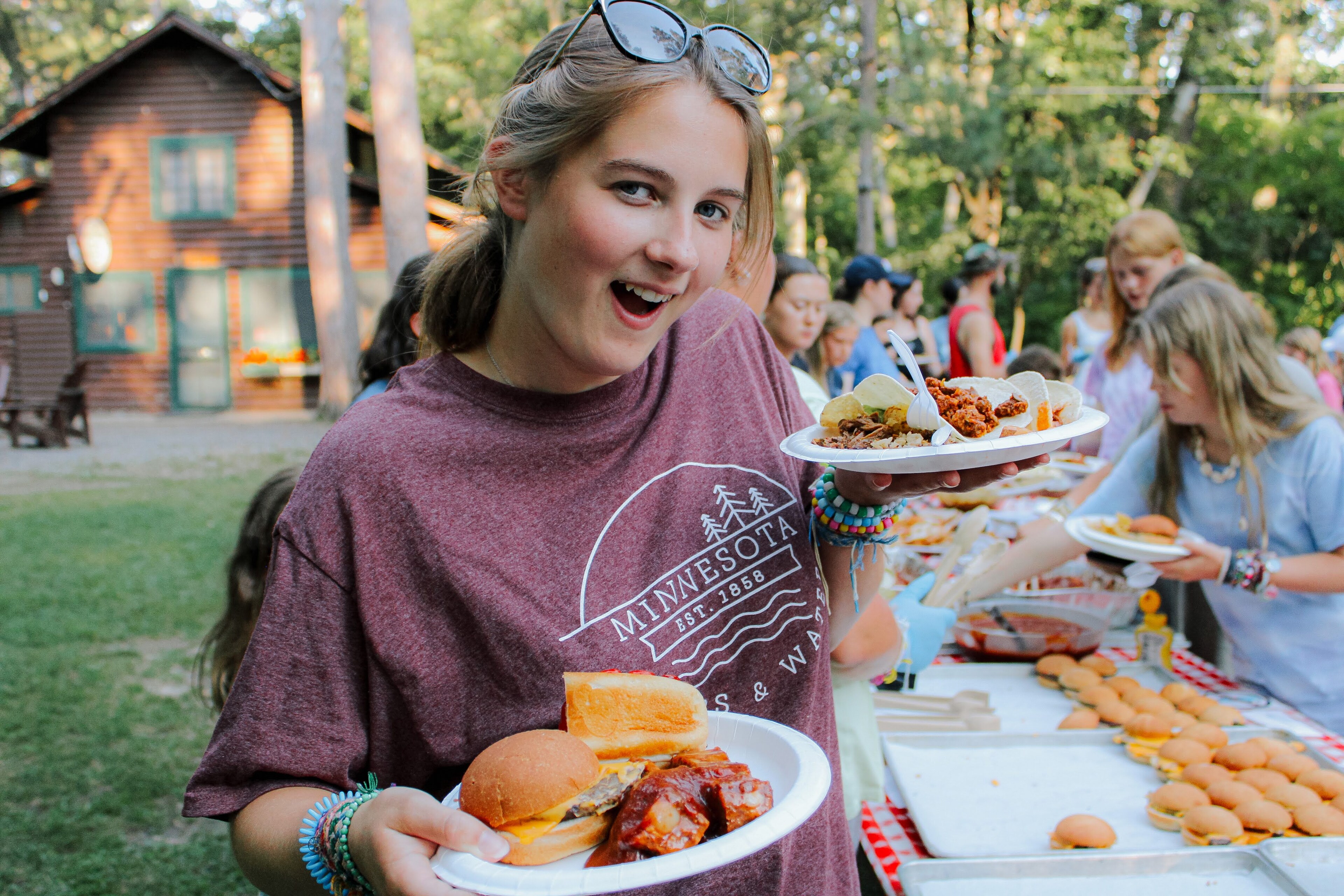 Delicious and Nutritious Food at Camp Lincoln and Camp Hubert Nisswa Minnesota