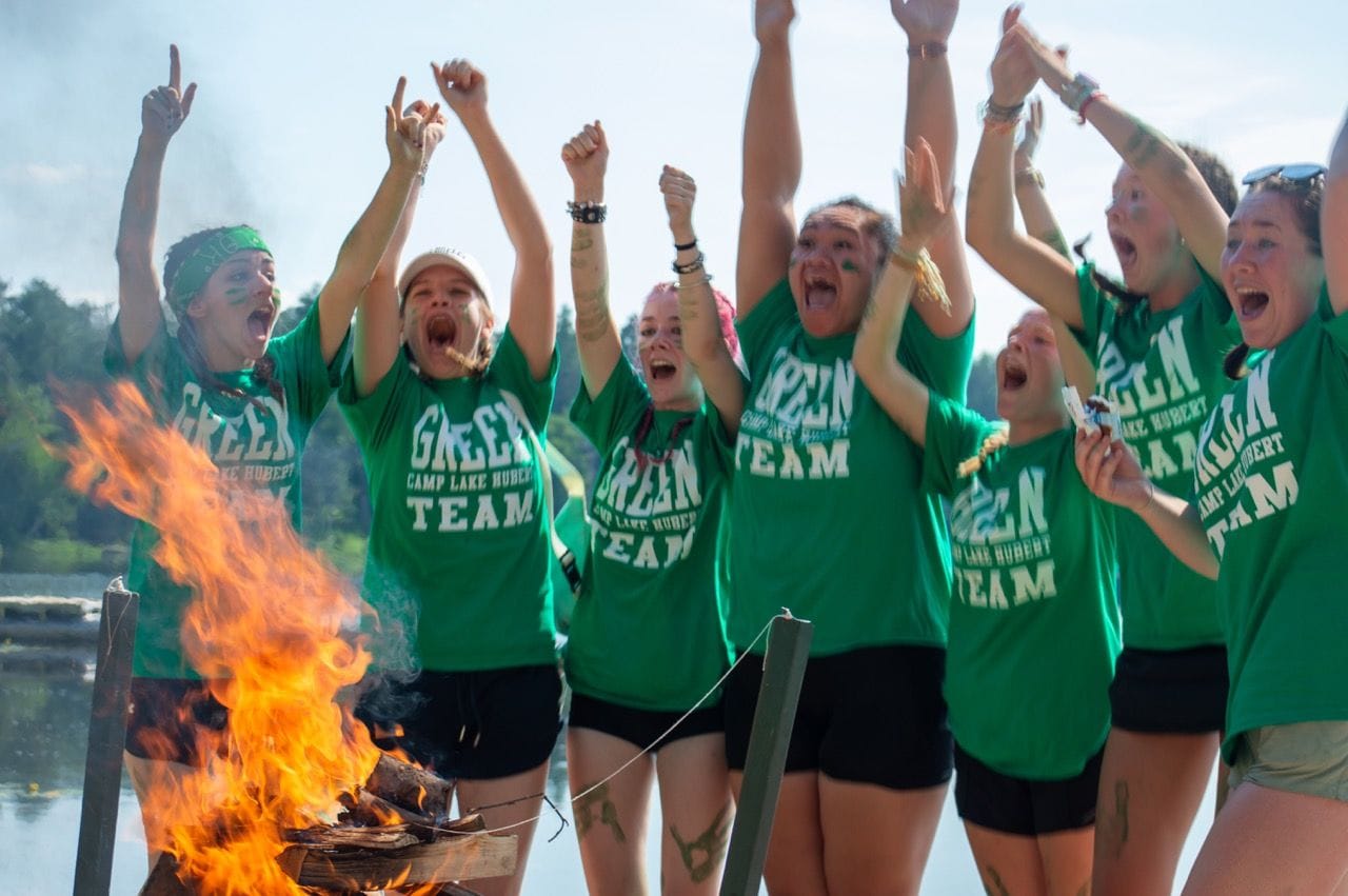 Camp Lake Hubert winning team
