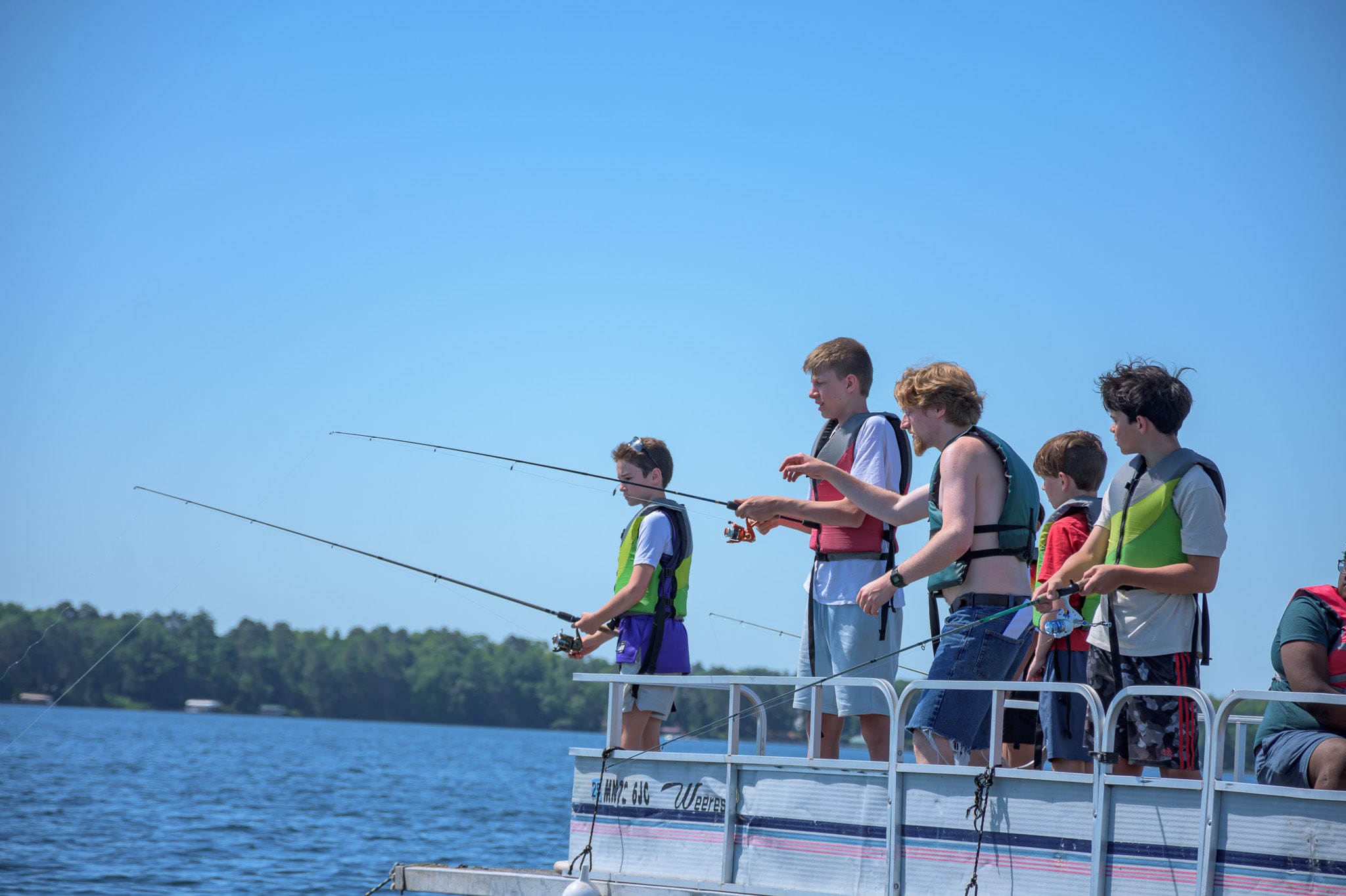 Camp Lincoln for boys fishing