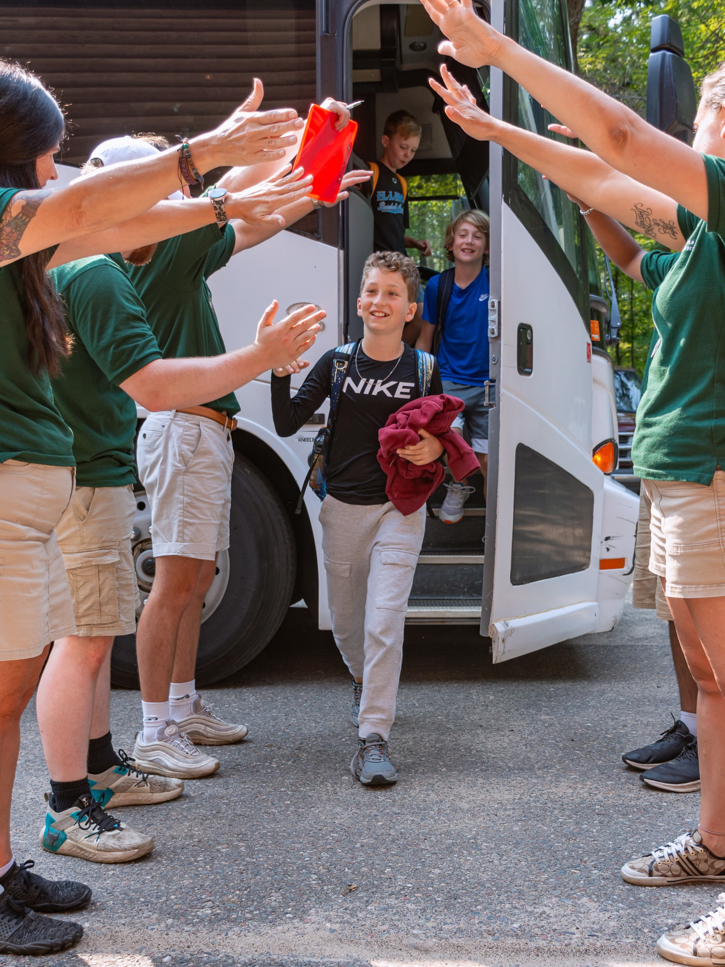 Camp arrival day