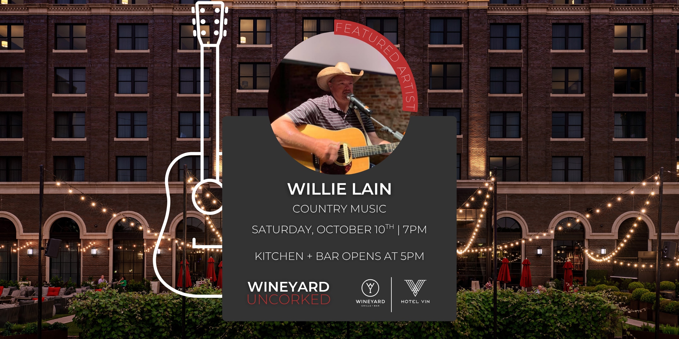 Willie Lain | Live at WineYard Uncorked at WineYard Grille + Bar in Dallas, TX
