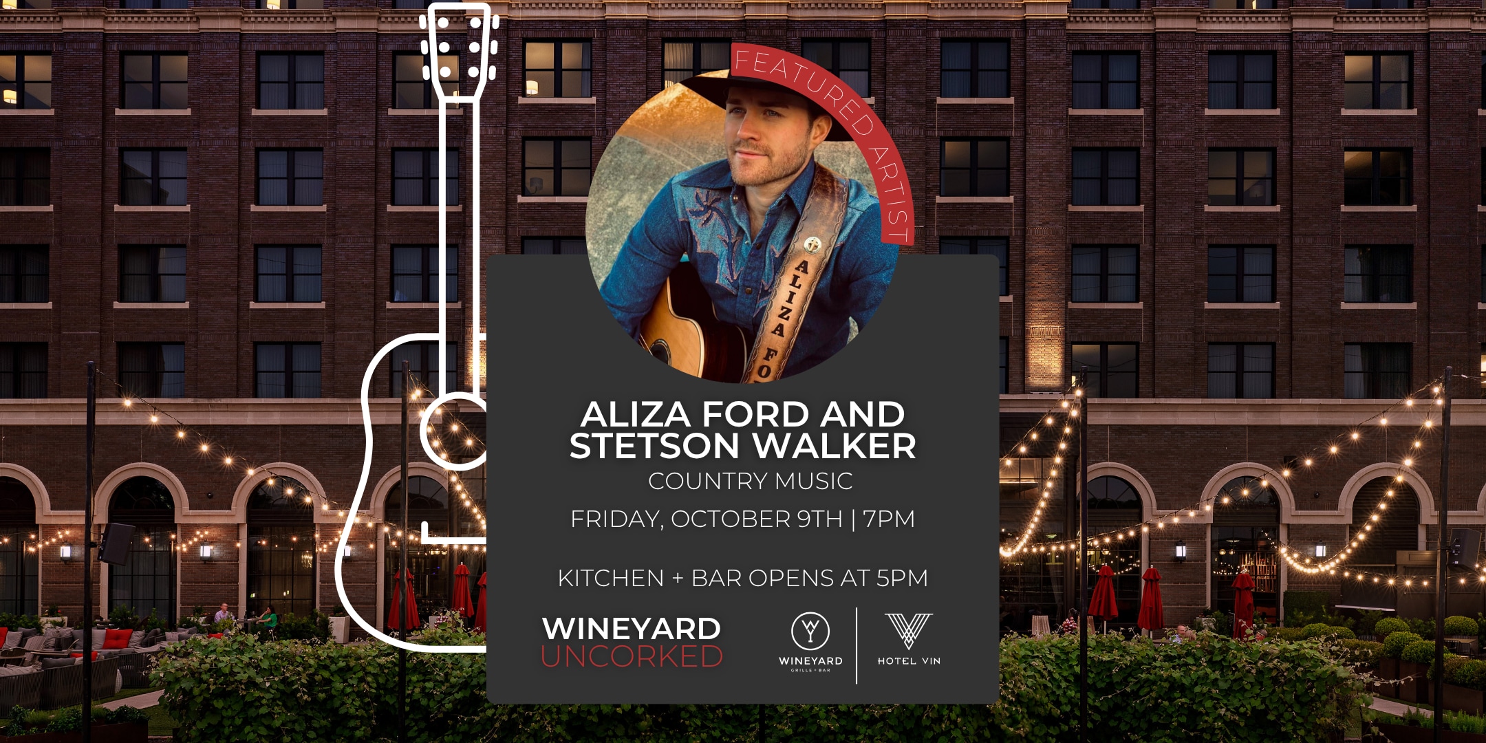 Aliza Ford and Stetson Walker | Live at WineYard Uncorked at WineYard Grille + Bar in Dallas, TX