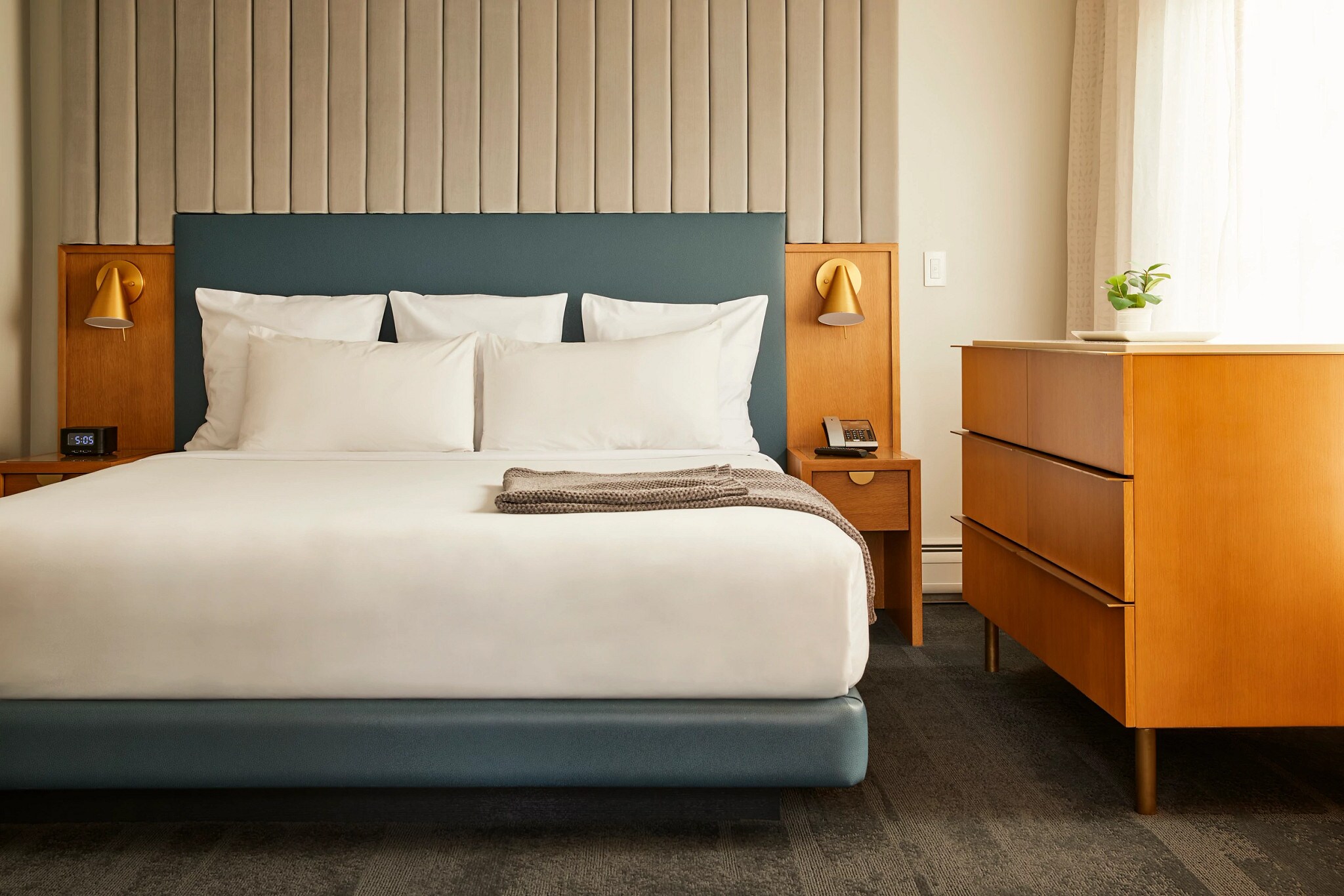 Accessible 1 Bedroom Suite, 1 King at The Rivvy Hotel in Ontario Street, Chicago
