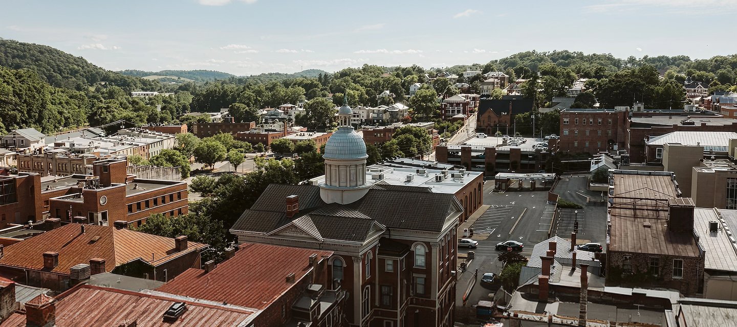 city view of Staunton, Virginia