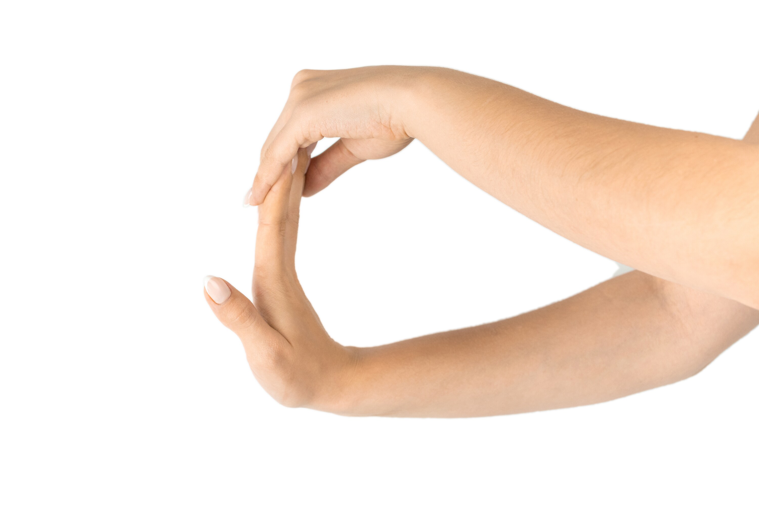 A person demonstrates hand exercises at Brij Medical Centre, Kavi Nagar.