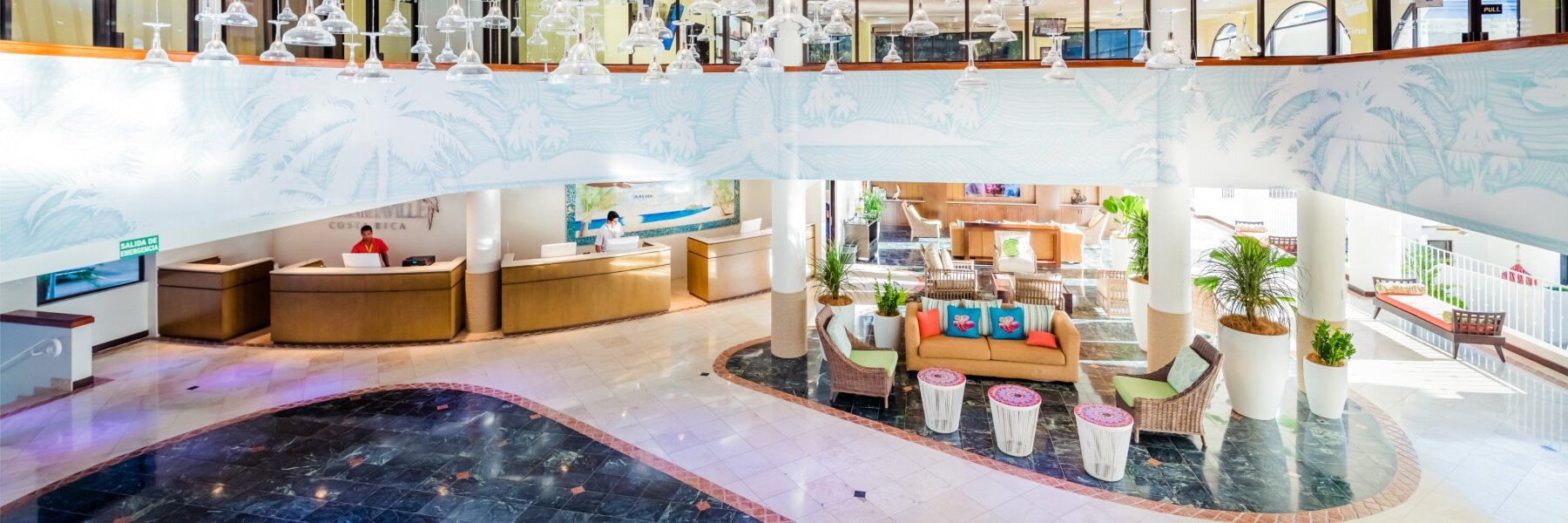 Lobby del Margaritaville Beach Resort Playa Flamingo, Santa Cruz