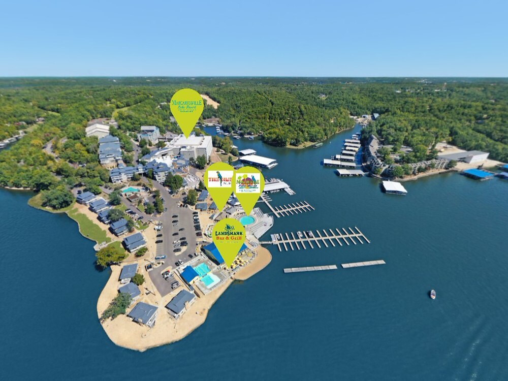 Aerial view of Margaritaville Lake Resort