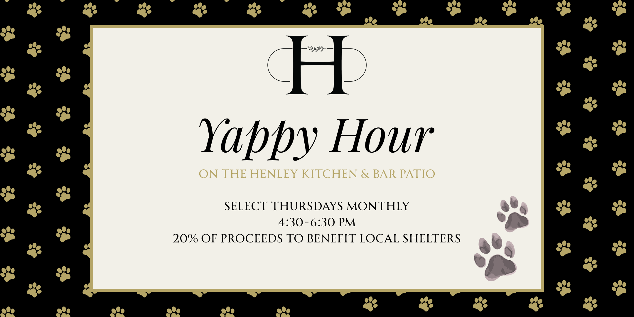 Yappy Hour at The Henley Kitchen & Bar
