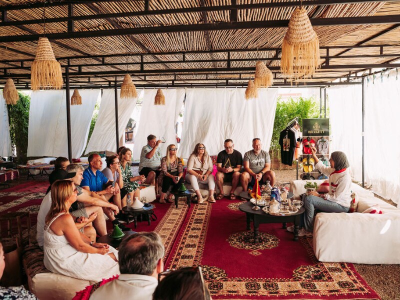 Incentive Travel Group Participating in Group Activity
