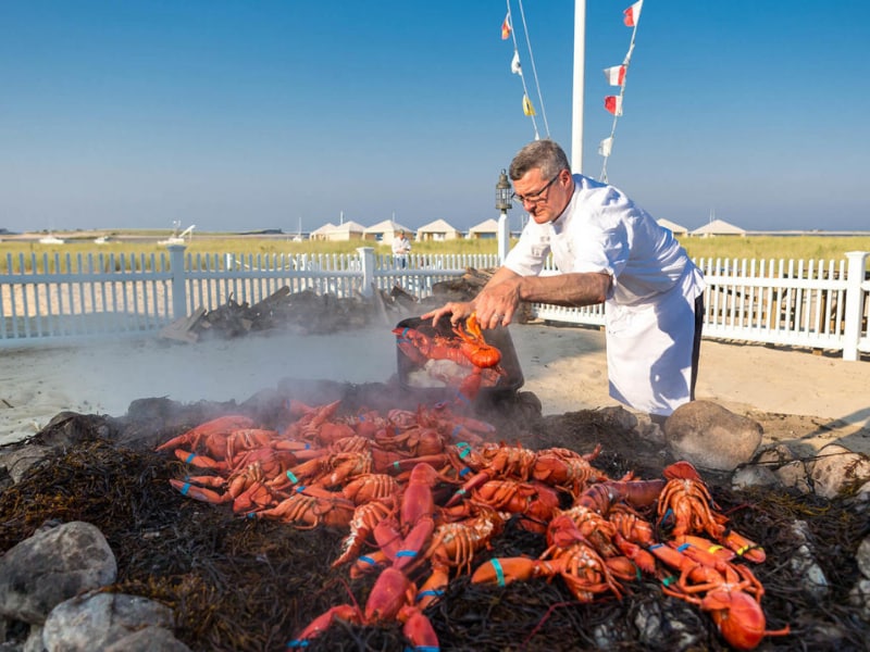Clambake Dinner on Beach