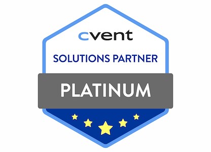 Cvent Platinum Partner & Engagement Award Winner Logo