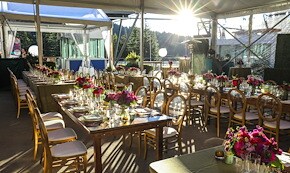 Private group dinner set-up by EMC Meeting & Events, Sea Girt, New Jersey