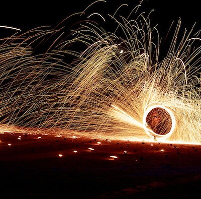 Incentive gala event in the desert of Morocco, featuring a fire performer EMC Meeting & Events, Sea Girt, New Jersey