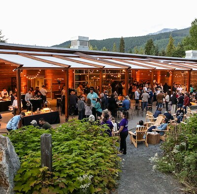 Incentive group event in Whistler, Canada, featuring a private dinner with mountain views by EMC Meeting & Events, Sea Girt, New Jersey