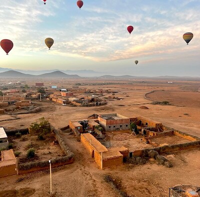 Incentive event in Marrakesh, Morocco, featuring a hot air balloon ride EMC Meeting & Events, Sea Girt, New Jersey