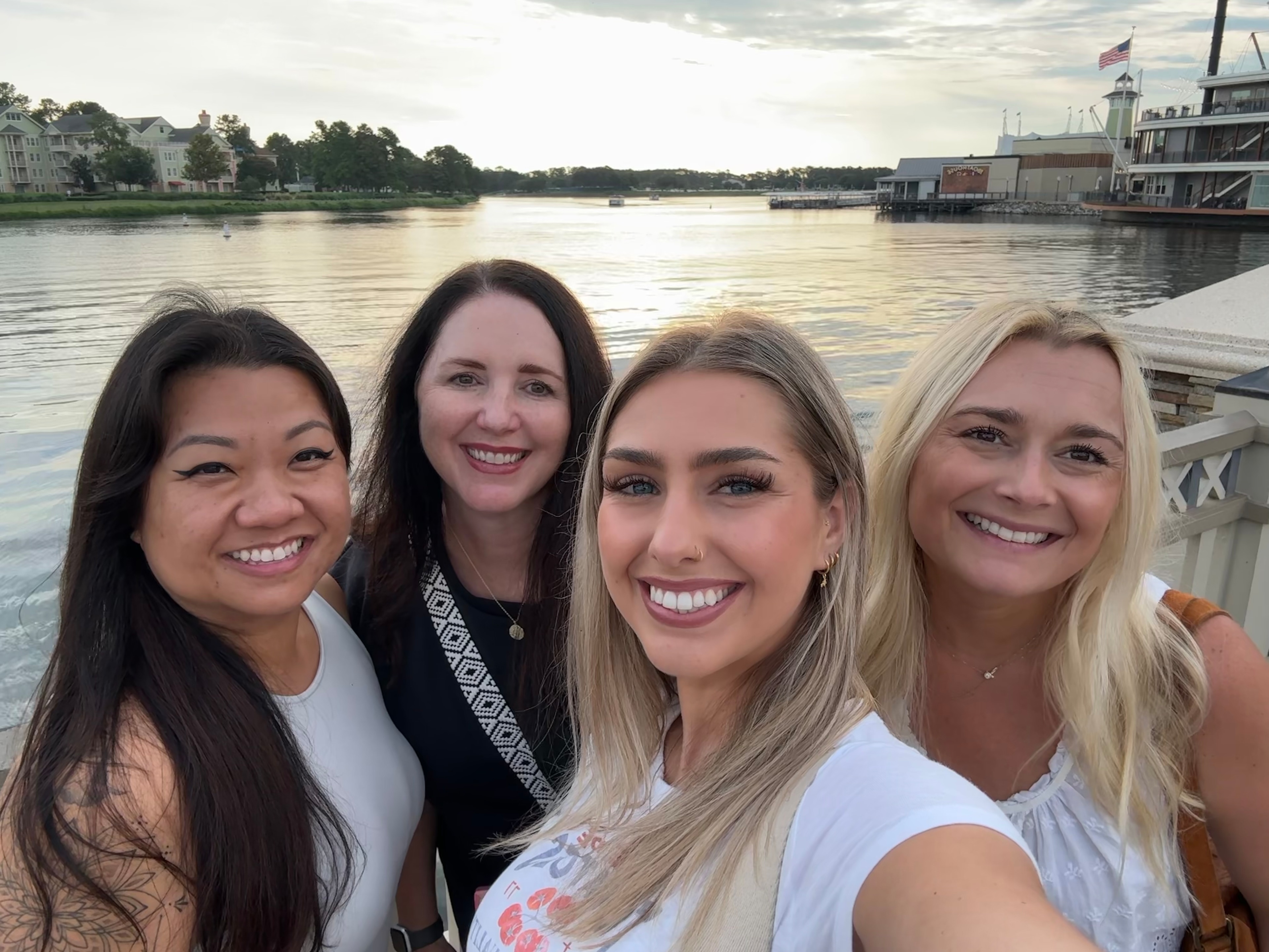 A group of women taking a selfie