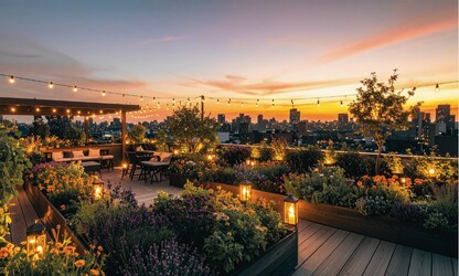 Rooftop Garden Event Set-Up
