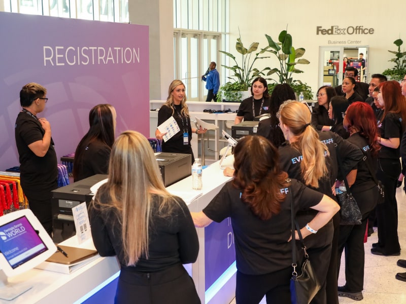 Registration Check-in Desk