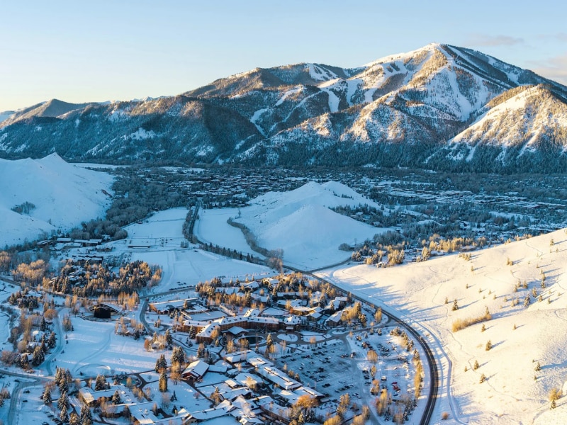 A snowy Sun Valley, Idaho