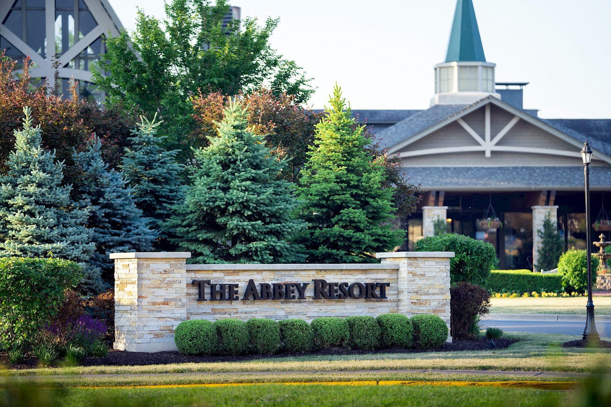 Signage from The Abbey Resort