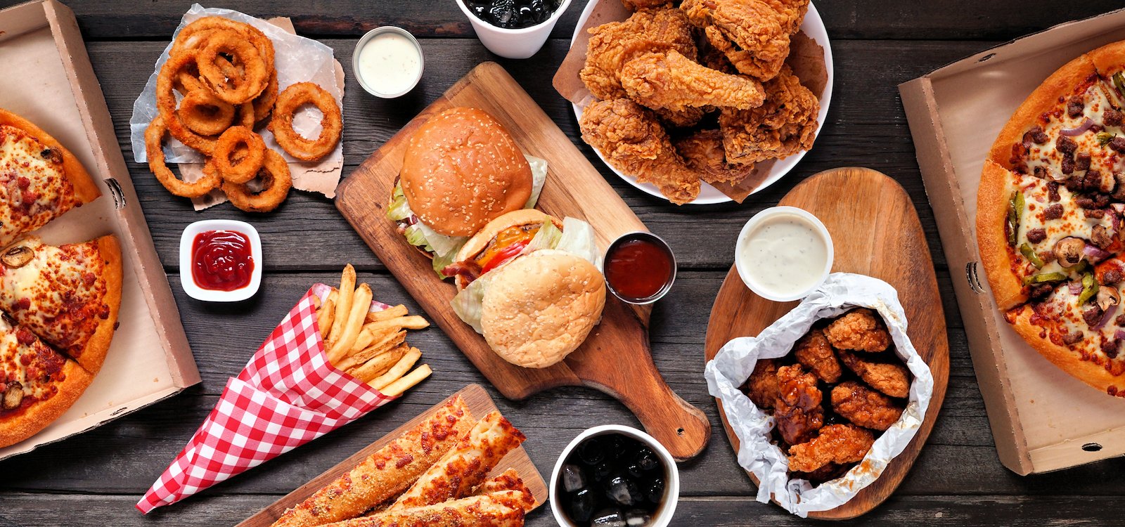 Delicious food spread on the table.