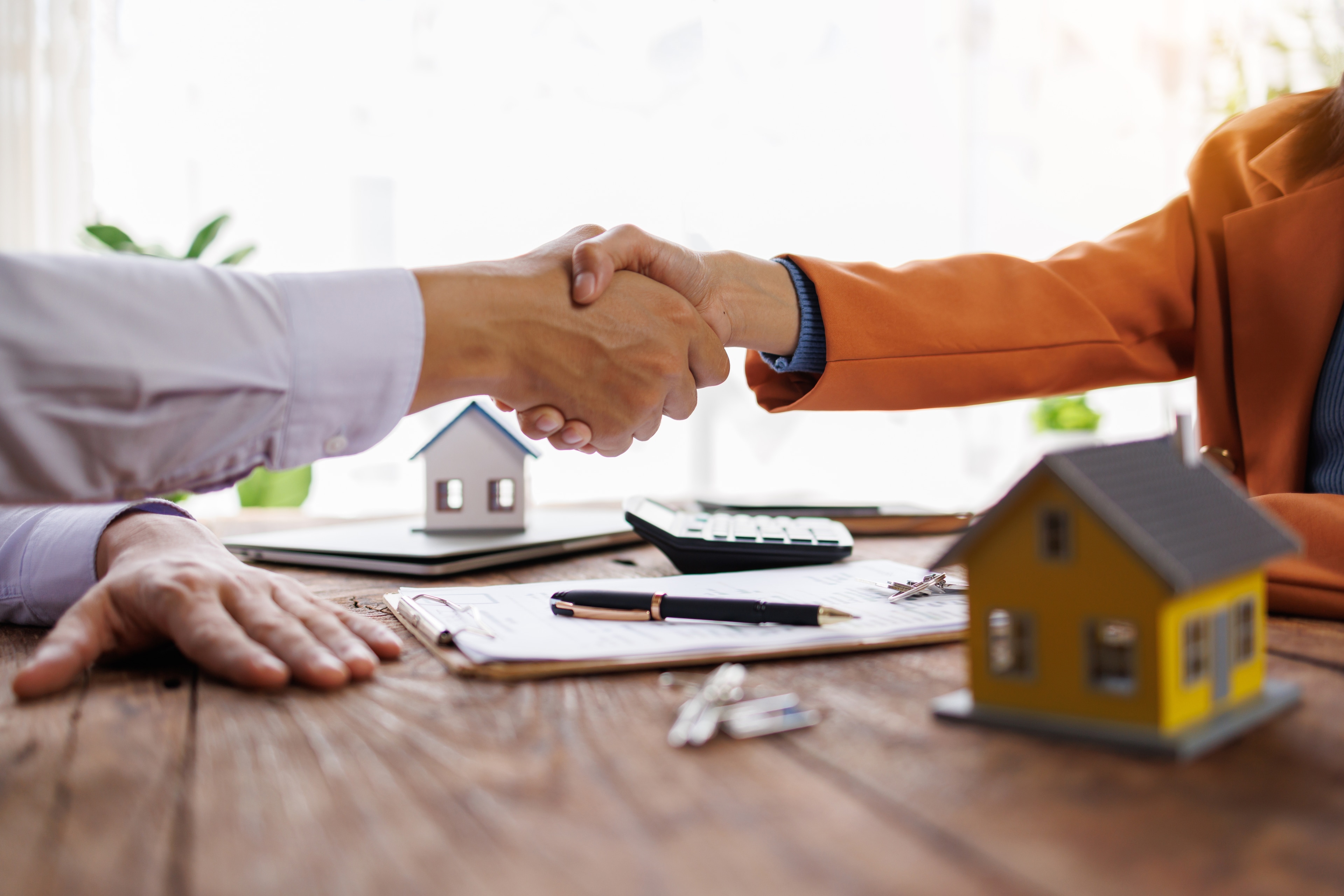 Person getting approved from a construction loan.