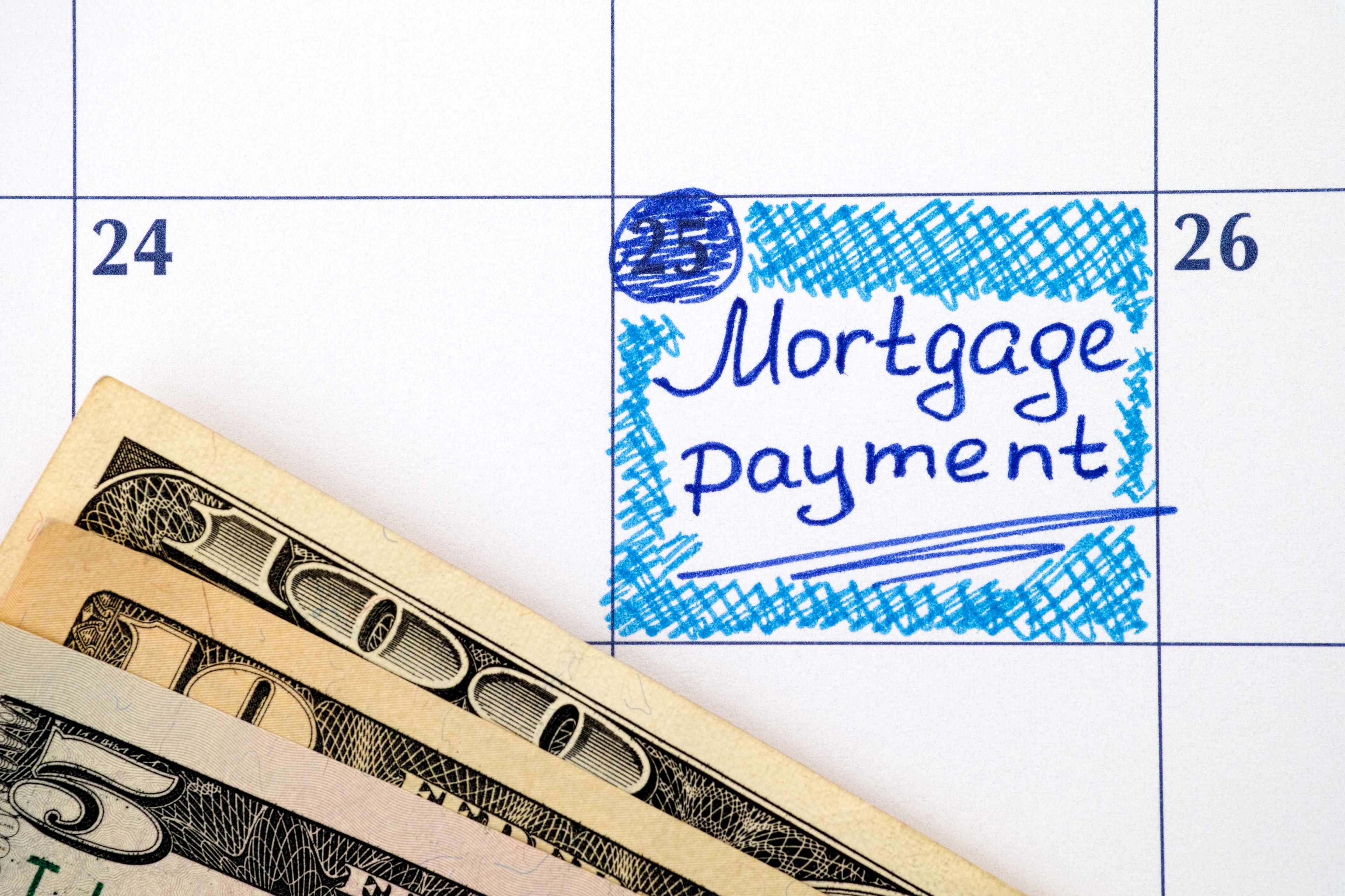 Monthly mortgage payment.