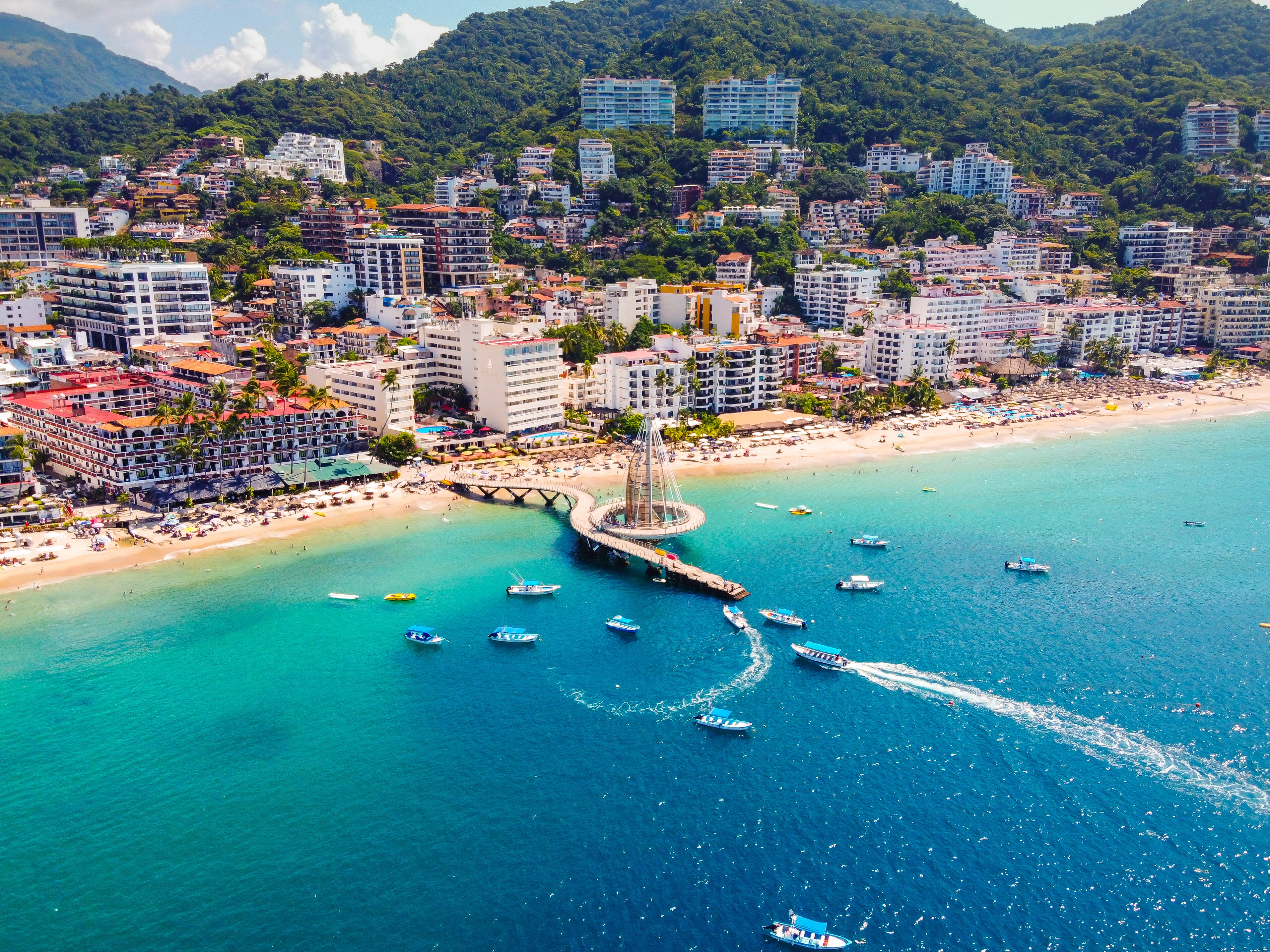 Vista aérea de Puerto Vallarta, México