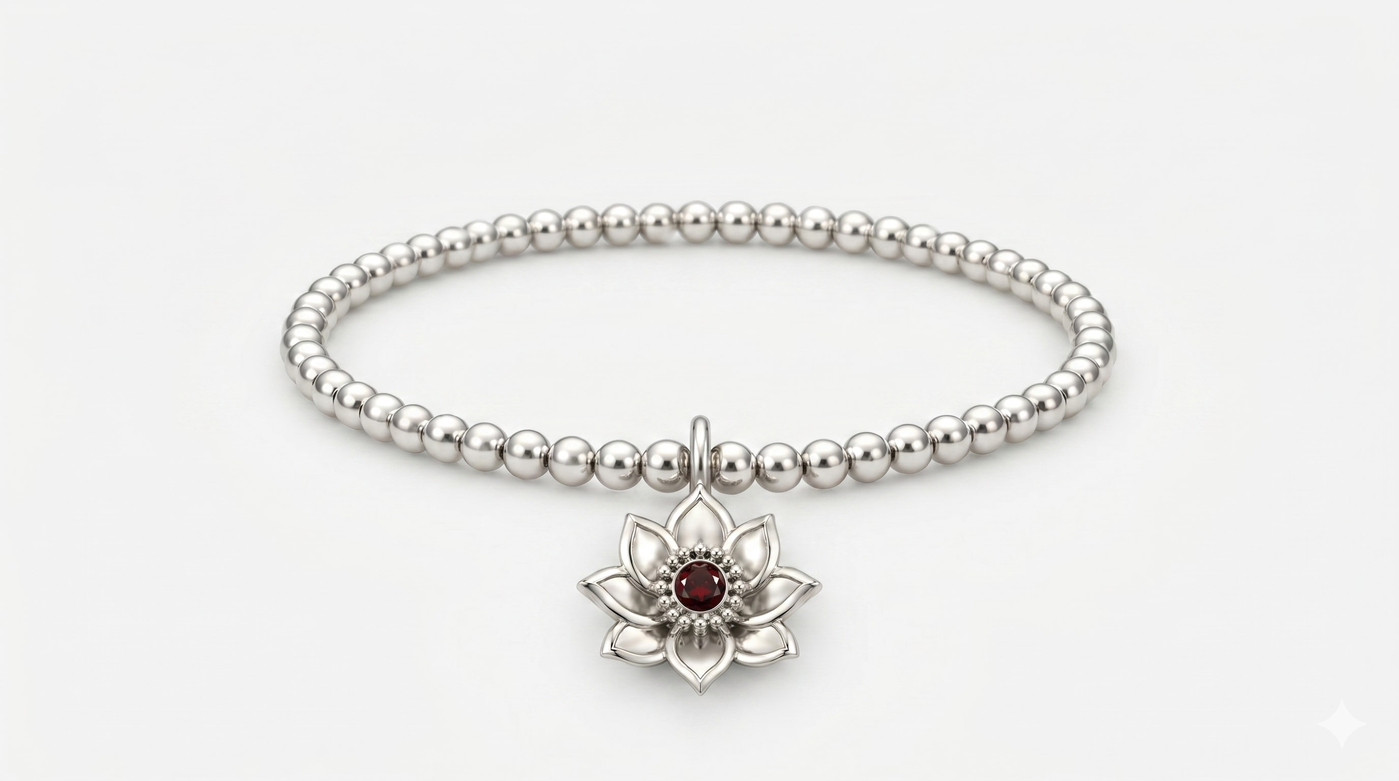 a view of a silver bracelet
