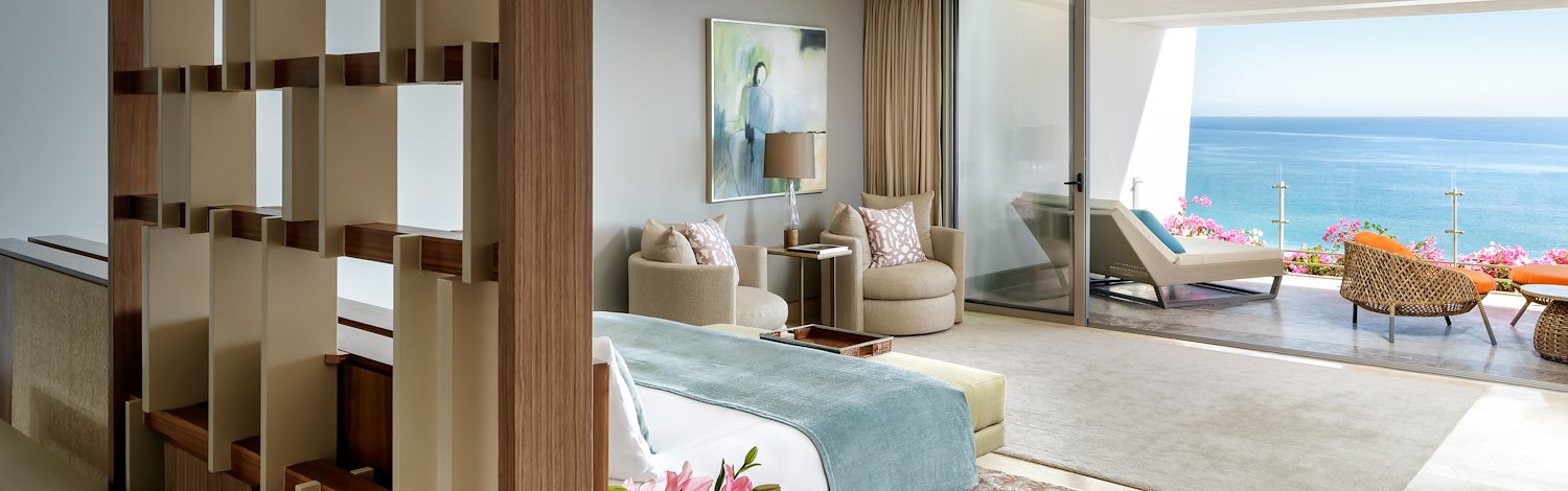 Habitación con vista al mar, Grand Velas Los Cabos, Cabo San Lucas, México.