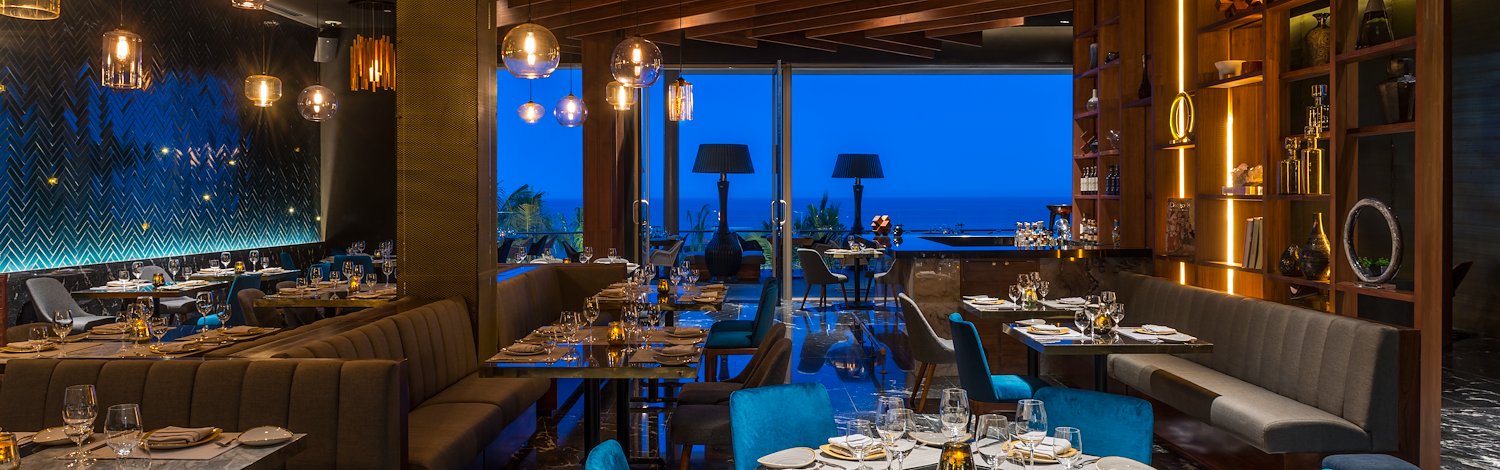 The restaurant at the beach club in the philippines, Grand Velas Los Cabos, San Lucas, Mexico
